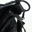 BALENCIAGA The First Hand Bag Leather 2way Black 103208 Auth yk20881M-22