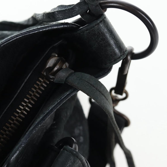 BALENCIAGA The First Hand Bag Leather 2way Black 103208 Auth yk20881M