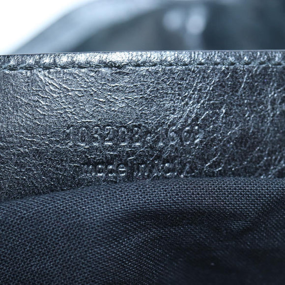 BALENCIAGA The First Hand Bag Leather 2way Black 103208 Auth yk20881M