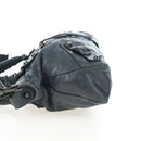 BALENCIAGA The First Hand Bag Leather 2way Black 103208 Auth yk20881M-3