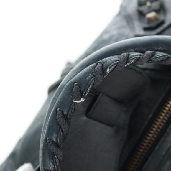 BALENCIAGA The First Hand Bag Leather 2way Black 103208 Auth yk20881M