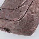 CHANEL 2.55 Matelasse Chain Shoulder Bag Leather Pink Silver CC Auth yk20882V-13