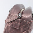 CHANEL 2.55 Matelasse Chain Shoulder Bag Leather Pink Silver CC Auth yk20882V-15