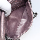 CHANEL 2.55 Matelasse Chain Shoulder Bag Leather Pink Silver CC Auth yk20882V-21