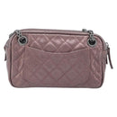 CHANEL 2.55 Matelasse Chain Shoulder Bag Leather Pink Silver CC Auth yk20882V-3