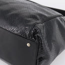 Max Mara Shoulder Bag Leather Black Gold Tone Auth yk20883A-9