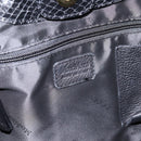 Max Mara Shoulder Bag Leather Black Gold Tone Auth yk20883A-10
