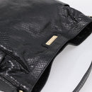 Max Mara Shoulder Bag Leather Black Gold Tone Auth yk20883A-6