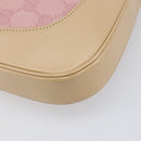 GUCCI GG Canvas Jackie Hand Bag Pink Gold 001 3306 Auth yk20886V-13