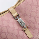 GUCCI GG Canvas Jackie Hand Bag Pink Gold 001 3306 Auth yk20886V-16