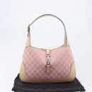 GUCCI GG Canvas Jackie Hand Bag Pink Gold 001 3306 Auth yk20886V-25