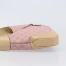 GUCCI GG Canvas Jackie Hand Bag Pink Gold 001 3306 Auth yk20886V-5
