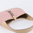 GUCCI GG Canvas Jackie Hand Bag Pink Gold 001 3306 Auth yk20886V-6