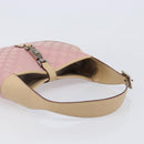 GUCCI GG Canvas Jackie Hand Bag Pink Gold 001 3306 Auth yk20886V-7