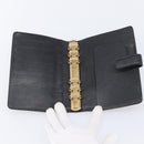 LOUIS VUITTON Epi Agenda MM Day Planner Cover Black R20042 LV Auth yk20889-13