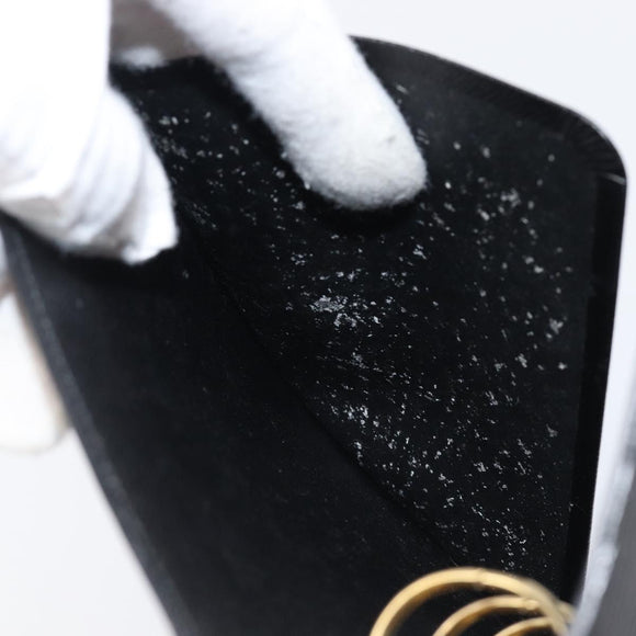 LOUIS VUITTON Epi Agenda MM Day Planner Cover Black R20042 LV Auth yk20889