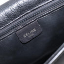 CELINE Chain Shoulder Bag Leather Black Gold Auth yk20890V-19