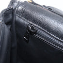 CELINE Chain Shoulder Bag Leather Black Gold Auth yk20890V-22