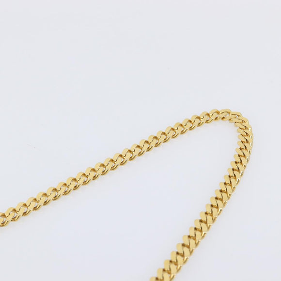 CELINE Chain Shoulder Bag Leather Black Gold Auth yk20890V