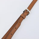 Miu Miu Hand Bag Leather 2way Brown Silver Auth yk20891M-10