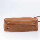 Miu Miu Hand Bag Leather 2way Brown Silver Auth yk20891M-5