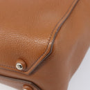 Miu Miu Hand Bag Leather 2way Brown Silver Auth yk20891M-19