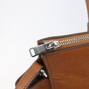Miu Miu Hand Bag Leather 2way Brown Silver Auth yk20891M-22