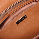 Miu Miu Hand Bag Leather 2way Brown Silver Auth yk20891M-23