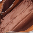 Miu Miu Hand Bag Leather 2way Brown Silver Auth yk20891M-11