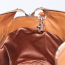Miu Miu Hand Bag Leather 2way Brown Silver Auth yk20891M-24