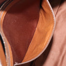 Miu Miu Hand Bag Leather 2way Brown Silver Auth yk20891M-28