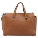 Miu Miu Hand Bag Leather 2way Brown Silver Auth yk20891M-2