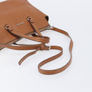 Miu Miu Hand Bag Leather 2way Brown Silver Auth yk20891M-15