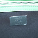 FENDI Zucca Canvas Mamma Baguette Bag Leather 2way Green Silver Auth yk20894SAM-23