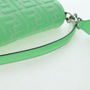 FENDI Zucca Canvas Mamma Baguette Bag Leather 2way Green Silver Auth yk20894SAM-7