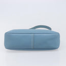 HERMES Epsom Trim 31 Shoulder Bag Leather Blue Silver Auth yk20897M-5