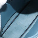 HERMES Epsom Trim 31 Shoulder Bag Leather Blue Silver Auth yk20897M-9
