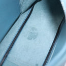 HERMES Epsom Trim 31 Shoulder Bag Leather Blue Silver Auth yk20897M-10