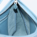 HERMES Epsom Trim 31 Shoulder Bag Leather Blue Silver Auth yk20897M-26