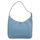 HERMES Epsom Trim 31 Shoulder Bag Leather Blue Silver Auth yk20897M-2