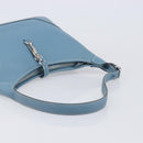 HERMES Epsom Trim 31 Shoulder Bag Leather Blue Silver Auth yk20897M-6