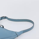 HERMES Epsom Trim 31 Shoulder Bag Leather Blue Silver Auth yk20897M-15