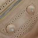 BALENCIAGA The Giant City Bag Leather 2way Beige Silver 204529 Auth yk20902V-23