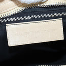 BALENCIAGA The Giant City Bag Leather 2way Beige Silver 204529 Auth yk20902V-26