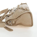 BALENCIAGA The Giant City Bag Leather 2way Beige Silver 204529 Auth yk20902V-5
