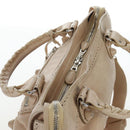 BALENCIAGA The Giant City Bag Leather 2way Beige Silver 204529 Auth yk20902V-7