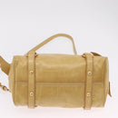 Miu Miu Hand Bag Leather 2way Yellow Gold Auth yk20904V-6
