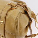 Miu Miu Hand Bag Leather 2way Yellow Gold Auth yk20904V-19