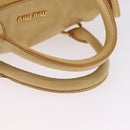 Miu Miu Hand Bag Leather 2way Yellow Gold Auth yk20904V-8