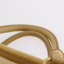 Miu Miu Hand Bag Leather 2way Yellow Gold Auth yk20904V-14